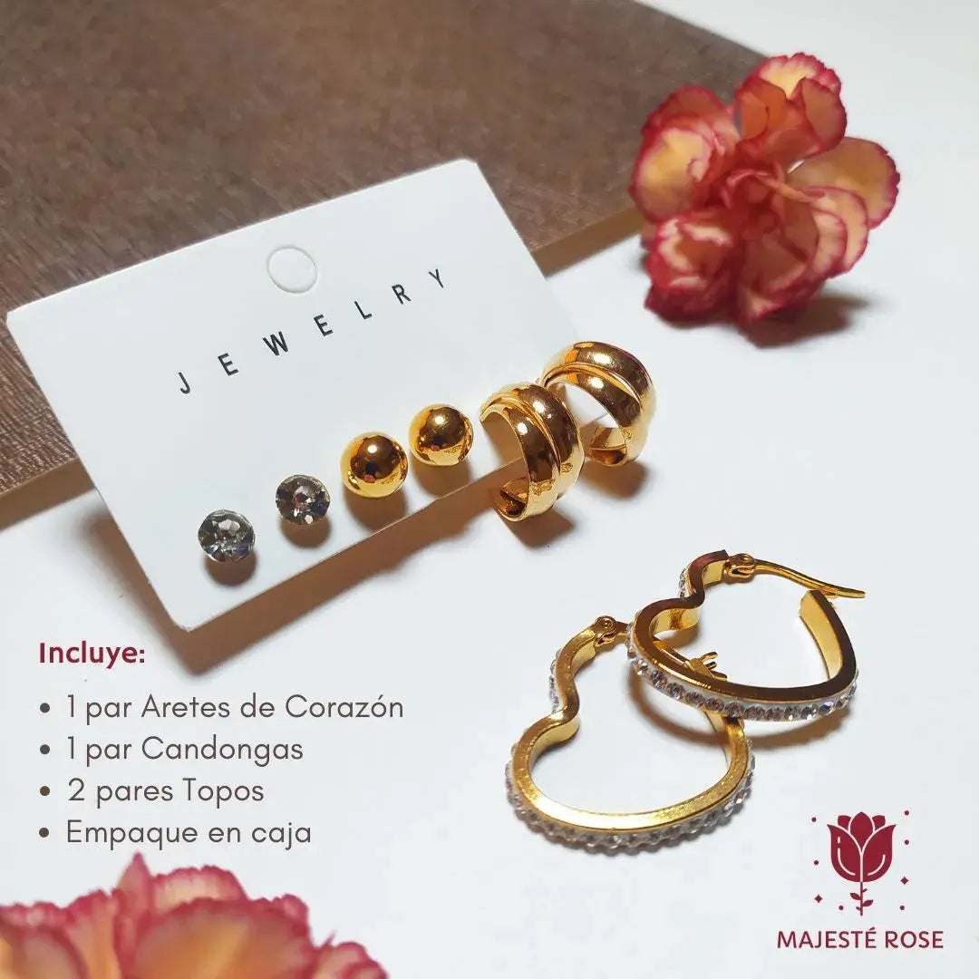 SET DE ACCESORIOS DE LUJO para regalar en Amor y Amistad