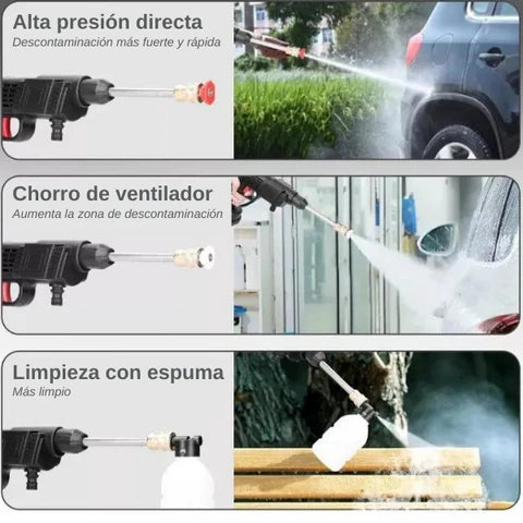 Hidrolavadora Inalámbrica para Autos + Kit de Herramientas de 40 piezas