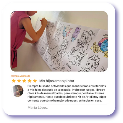 OFERTA 3X1 ROLLO PARA COLOREAR DE 3 METROS