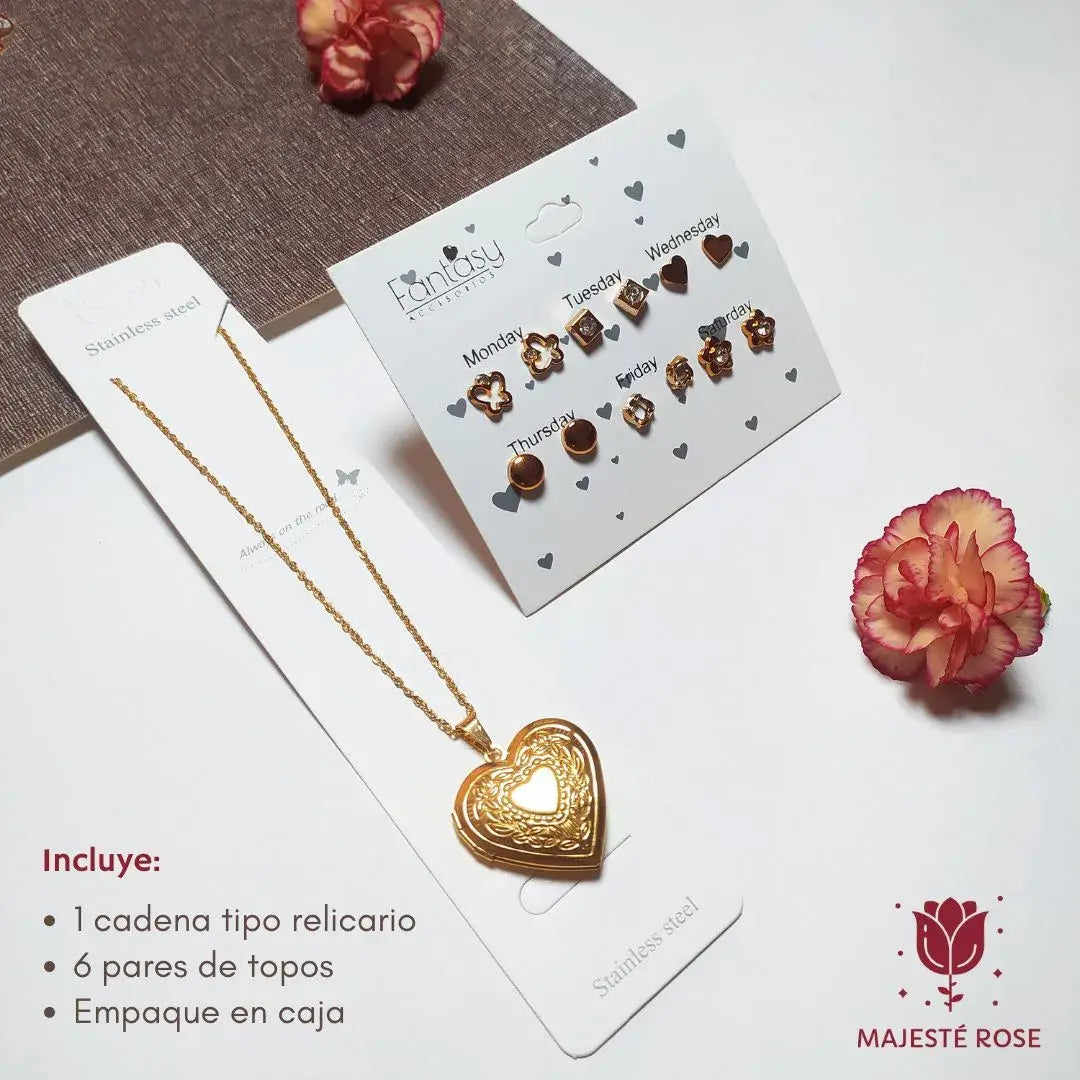 SET DE ACCESORIOS DE LUJO para regalar en Amor y Amistad