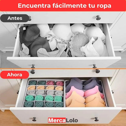ORDENA FÁCIL® Set x 4 Organizador de ropa interior y medias