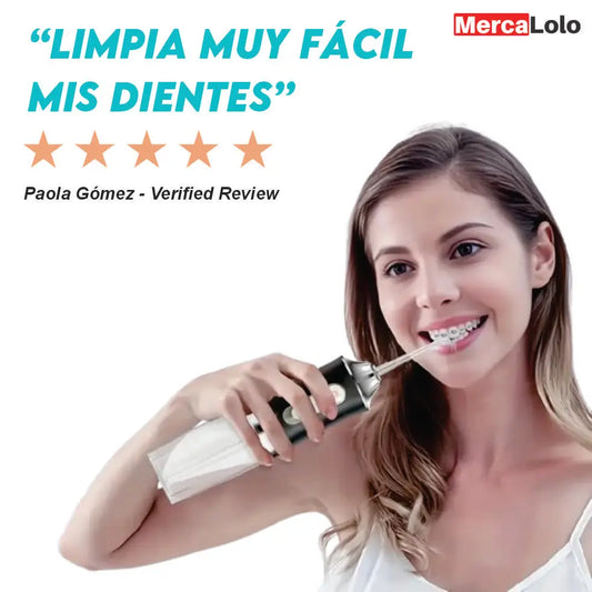 DentiWash® Limpiador Dental Recargable | Remueve residuos de comida al instante