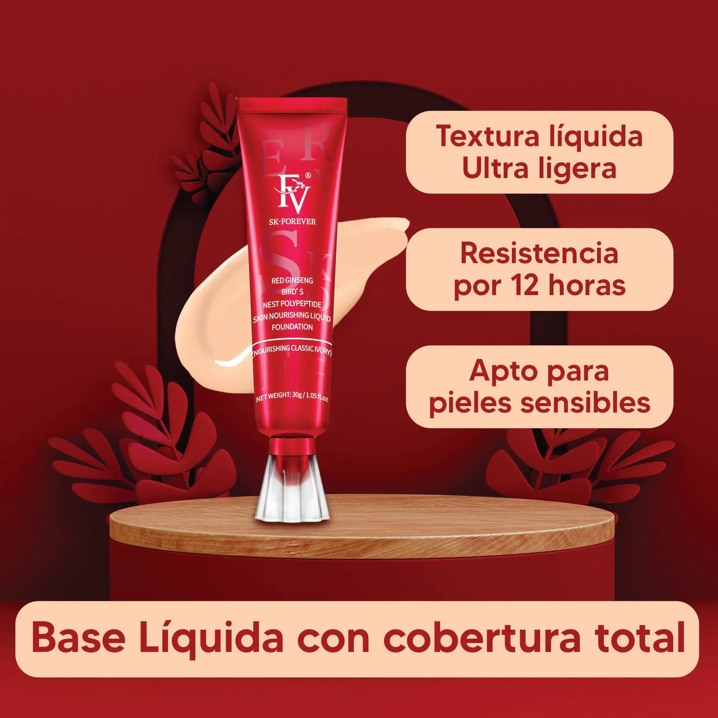 Base Líquida Original | Cobertura total y natural con solo una gota | PAGA 1 LLEVA 2