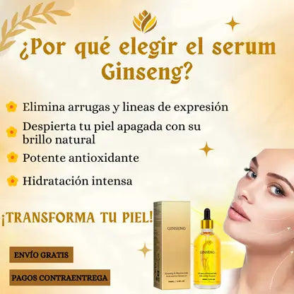 Rejuvenece tu piel con Ginseng Serum® y dile ¡Adiós a las arrugas!