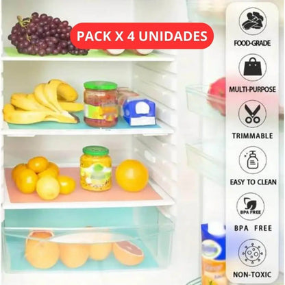 REFRI CLEAN®  (Pack x 4 Unidades) Alfombrilla Multiusos de fácil limpieza