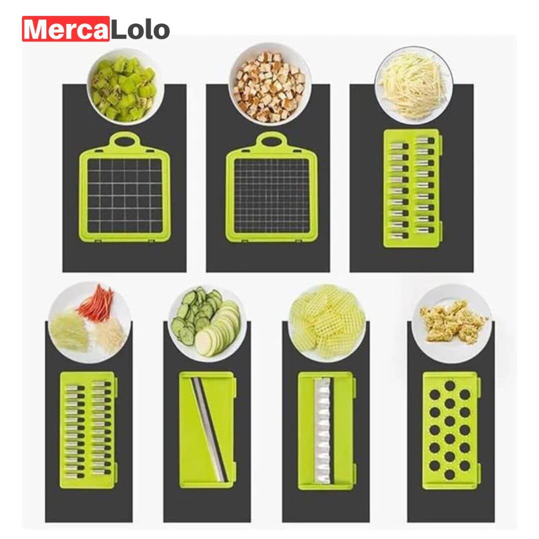 VEGGIE MASTER® Cortador de verduras 12 EN 1 - Gratis 6 moldes para Air Fryer