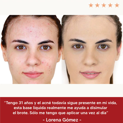 Base Líquida Original | Cobertura total y natural con solo una gota | PAGA 1 LLEVA 2