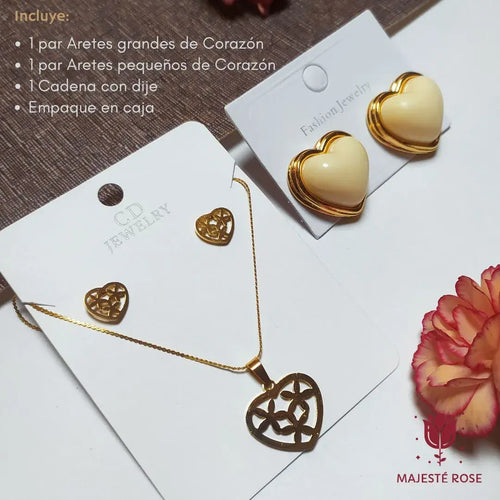 SET DE ACCESORIOS DE LUJO para regalar en Amor y Amistad