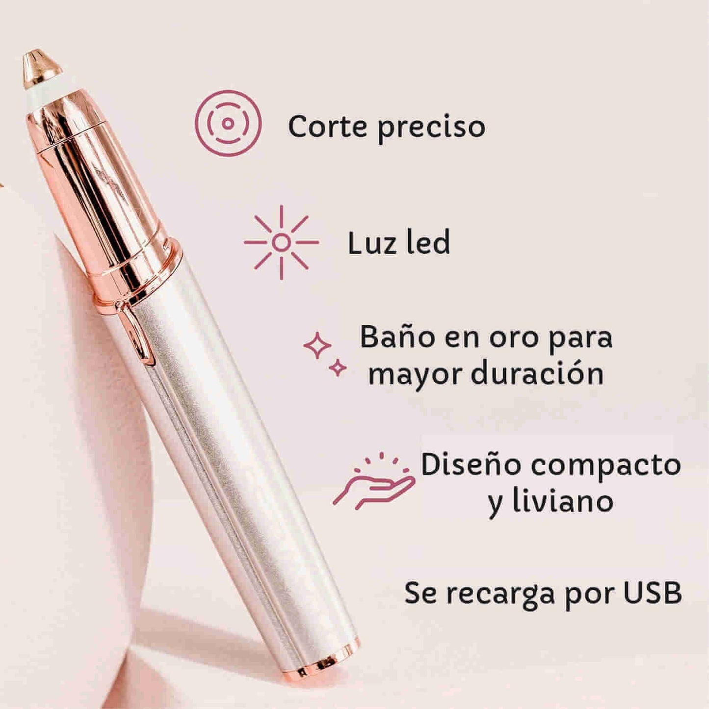 DEPILADOR FACIAL / ELIMINA EL VELLO SIN DOLOR