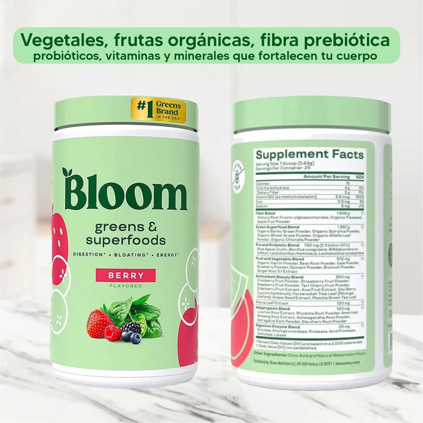 BLOOM GREEN | Mejora tu digestión y Aumenta tu energía | PAGA 1 LLEVA 2