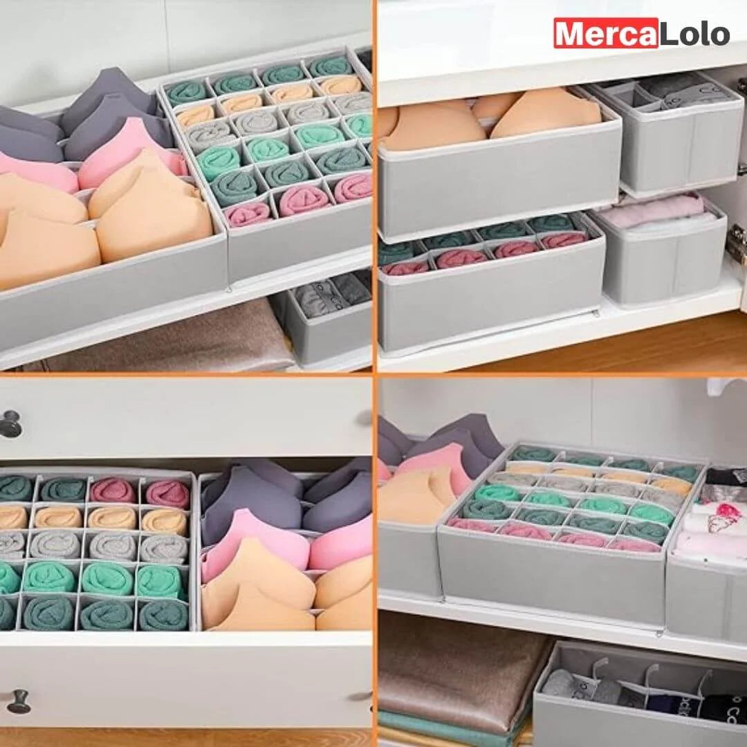 ORDENA FÁCIL® Set x 4 Organizador de ropa interior y medias