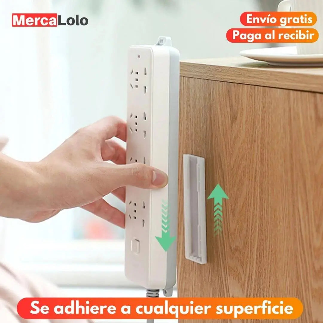 Smart Clip® SET X3 Sujetador a pared para multitomas, módems y controles