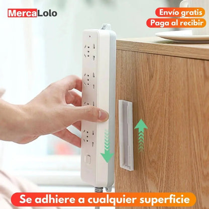 Smart Clip® SET X3 Sujetador a pared para multitomas, módems y controles