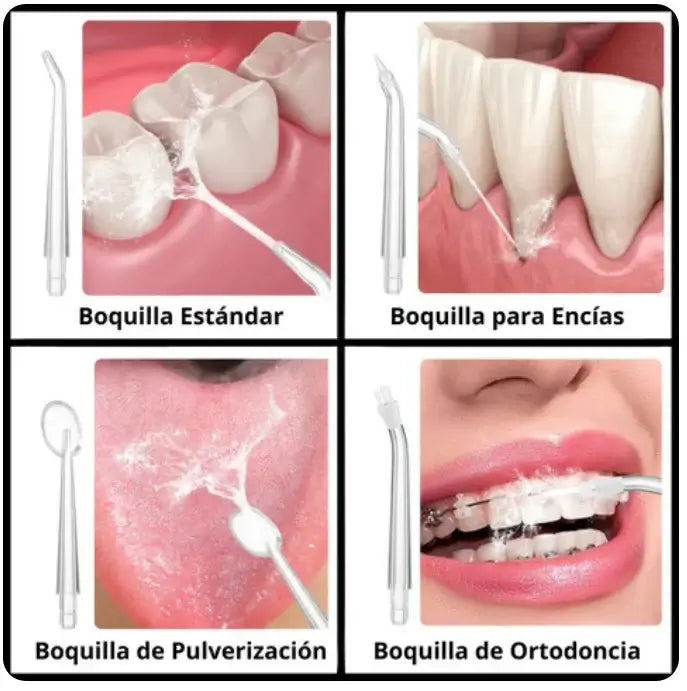 DentiWash® Limpiador Dental Recargable | Remueve residuos de comida al instante