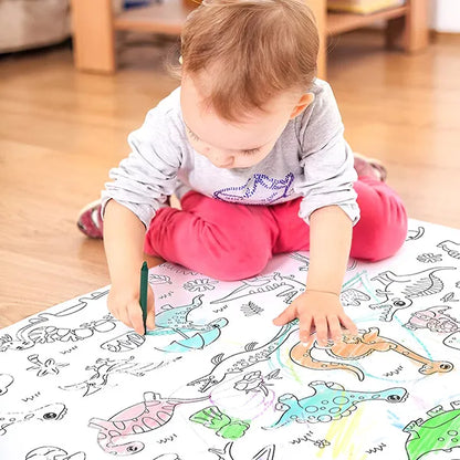 OFERTA 3X1 ROLLO PARA COLOREAR DE 3 METROS