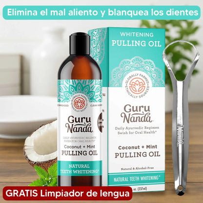 Elimina tus Manchas dentales y Mal aliento en 1 semana | Gratis Limpiador de lengua 🎁