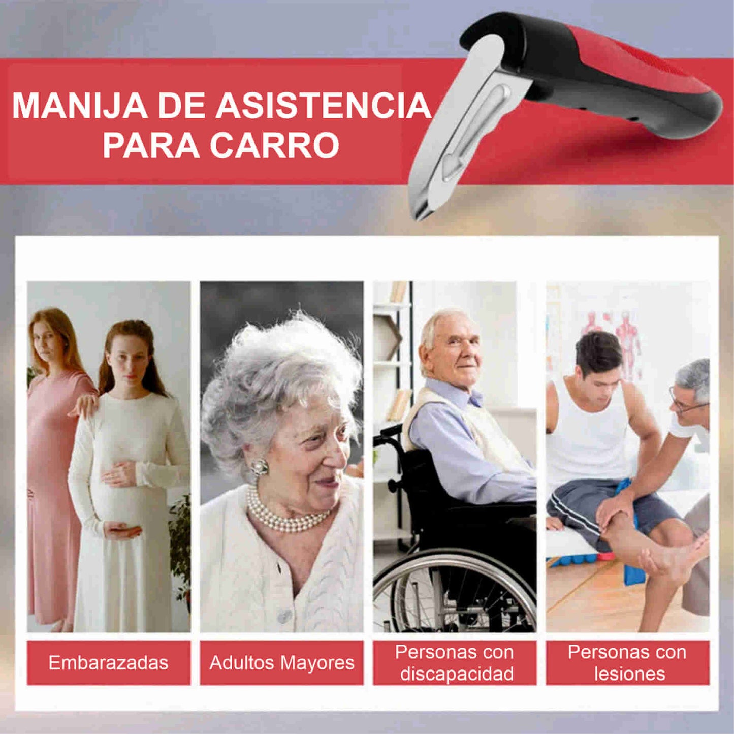 MANIJA DE ASISTENCIA PARA CARRO PAGA 1 LLEVA 2 / Para personas Mayores o embarazadas