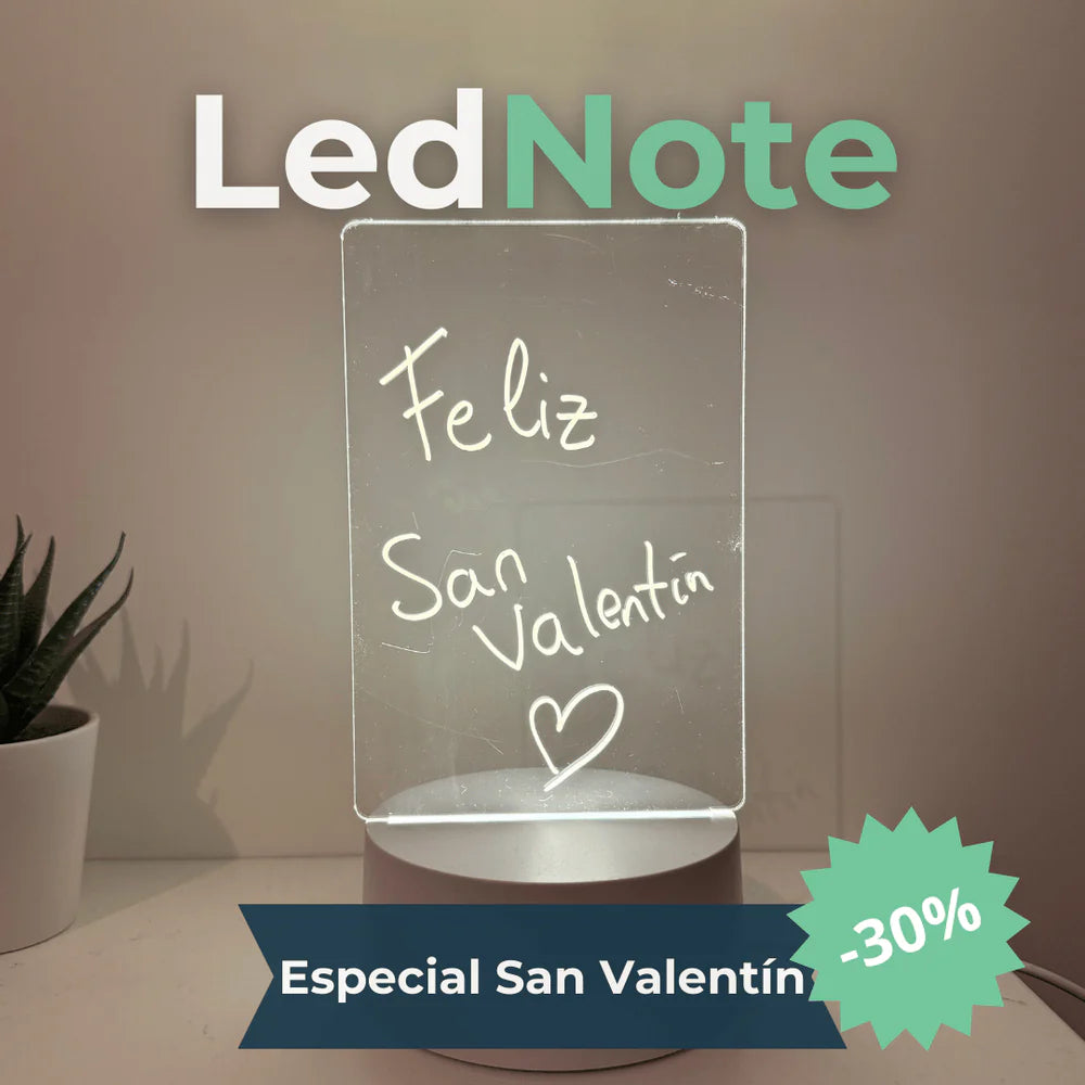 LedNote - Pizarra Luminosa Borrable