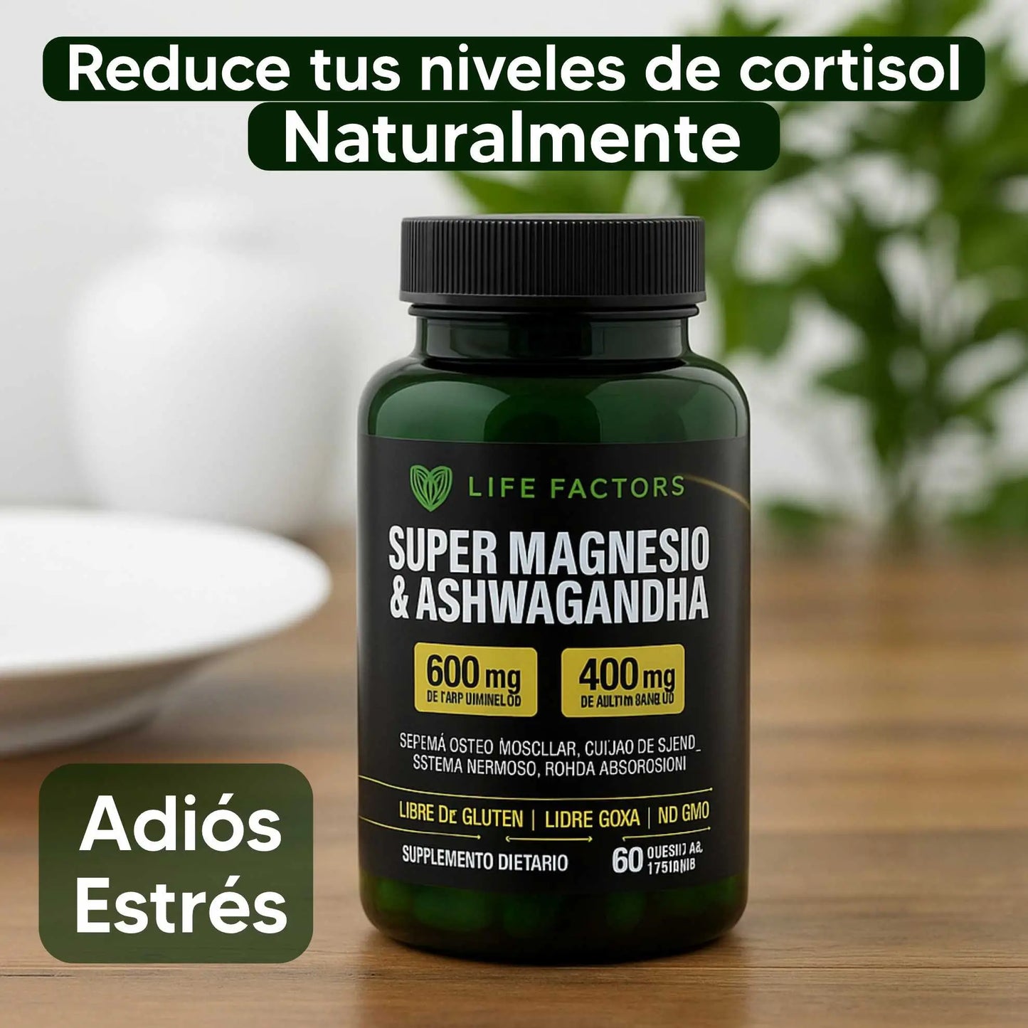 El Anti-Estrés que Relaja tu Mente en Minutos | 60 Cápsulas + Regalo 🎁