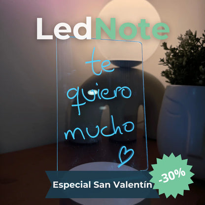 LedNote - Pizarra Luminosa Borrable