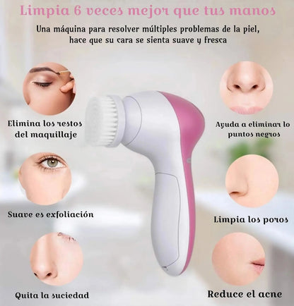 MASAJEADOR FACIAL 5 EN 1 GRATIS MASCARILLA DE TE VERDE