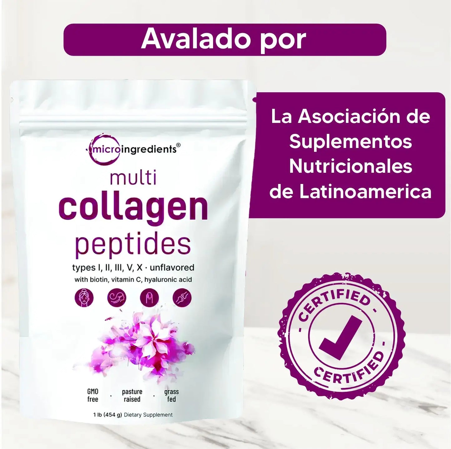 Multi Colágeno 8 en 1 | Repara tu cabello y uñas en 3 semanas | PAGA 1 LLEVA 2