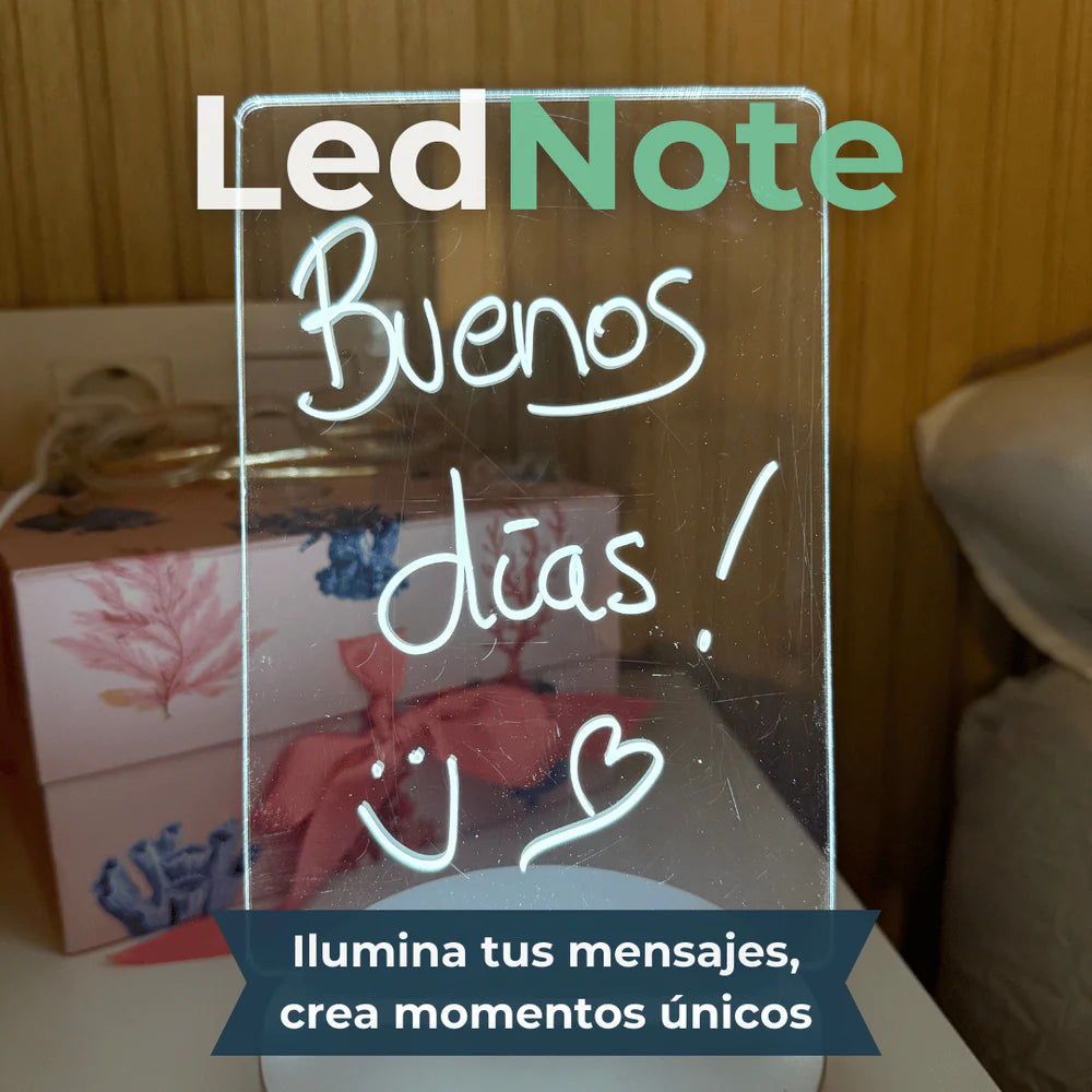 LedNote - Pizarra Luminosa Borrable