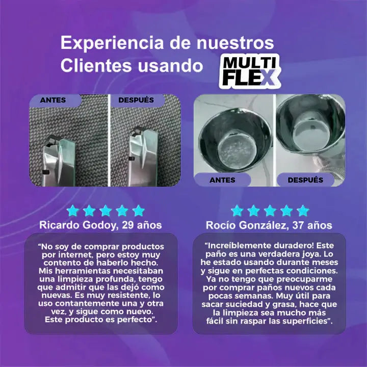 Pack de 10 Paños Multifuncionales - MultiFlex®