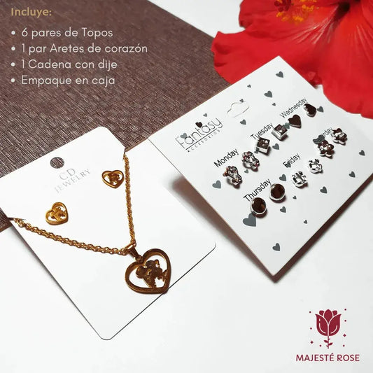 SET DE ACCESORIOS PREMIUM para regalar en Amor y Amistad