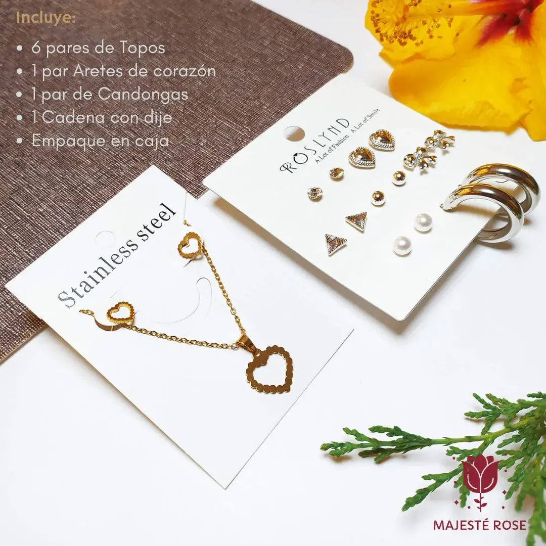 SET DE ACCESORIOS PREMIUM para regalar en Amor y Amistad