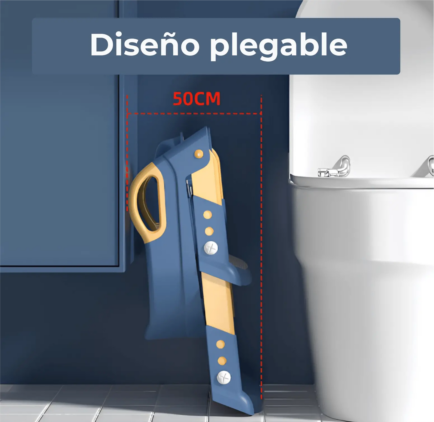 Asiento de entrenamiento para inodoro con escalera