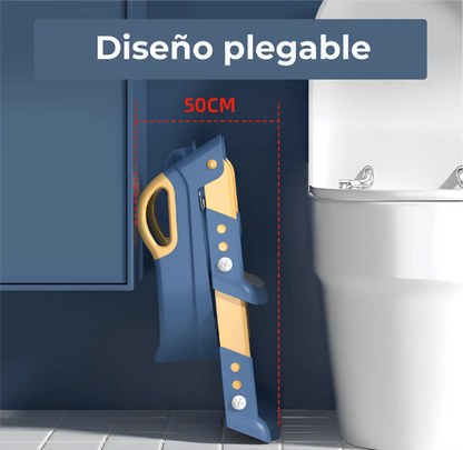 Asiento de entrenamiento para inodoro con escalera