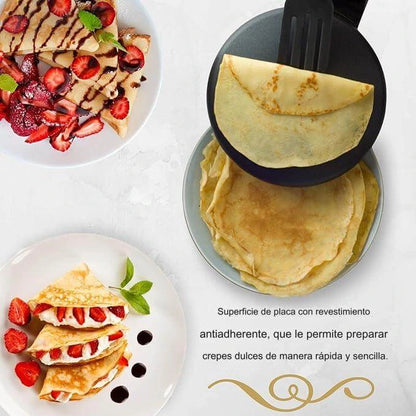 CREPE MASTER® Máquina para hacer crepes instantáneos - Lleva GRATIS Recetario digital