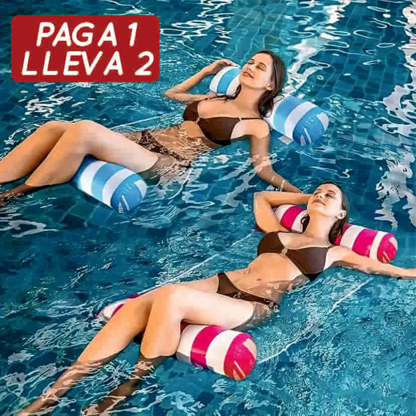 AQUA RELAX® 2x1 Hamaca inflable para la piscina y el mar - PAGA 1 LLEVA 2
