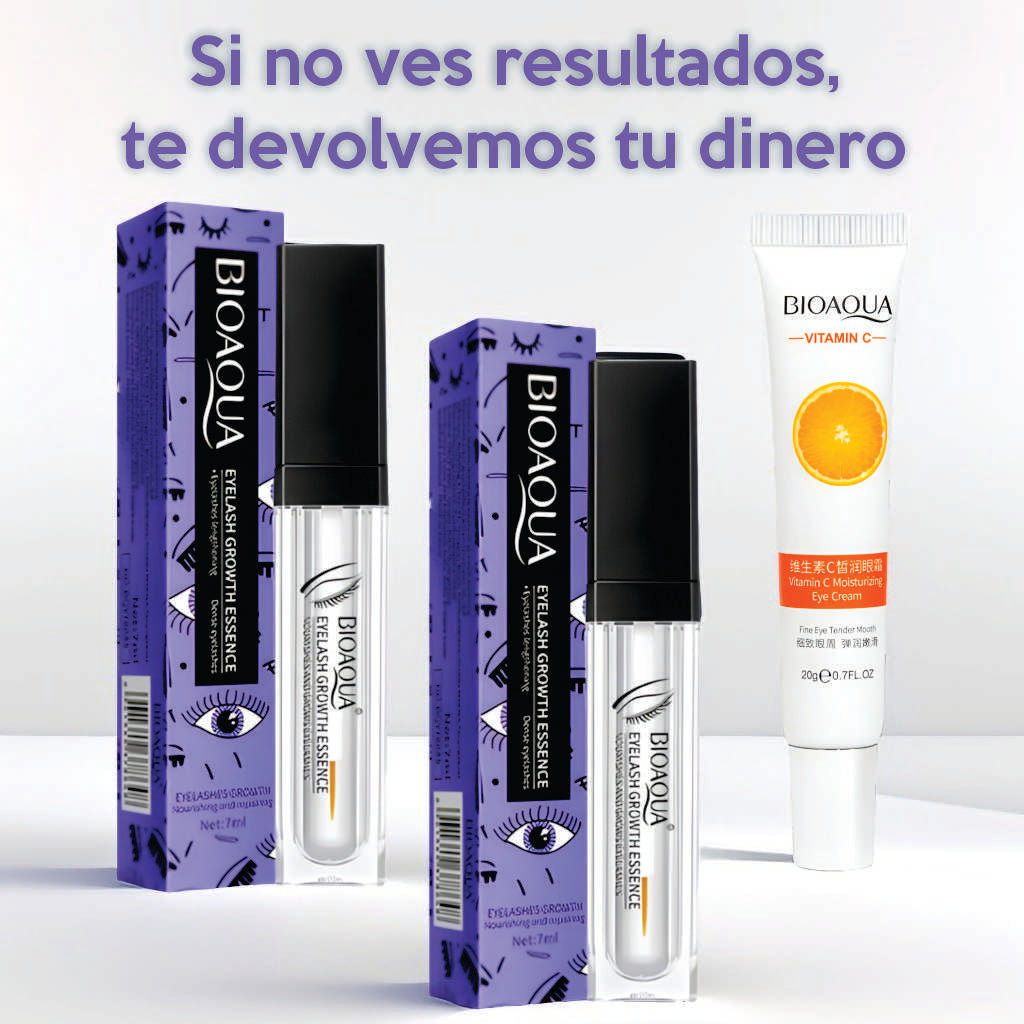 Kit 2 Serum Alargador de pestañas + 1 Crema contorno de ojos