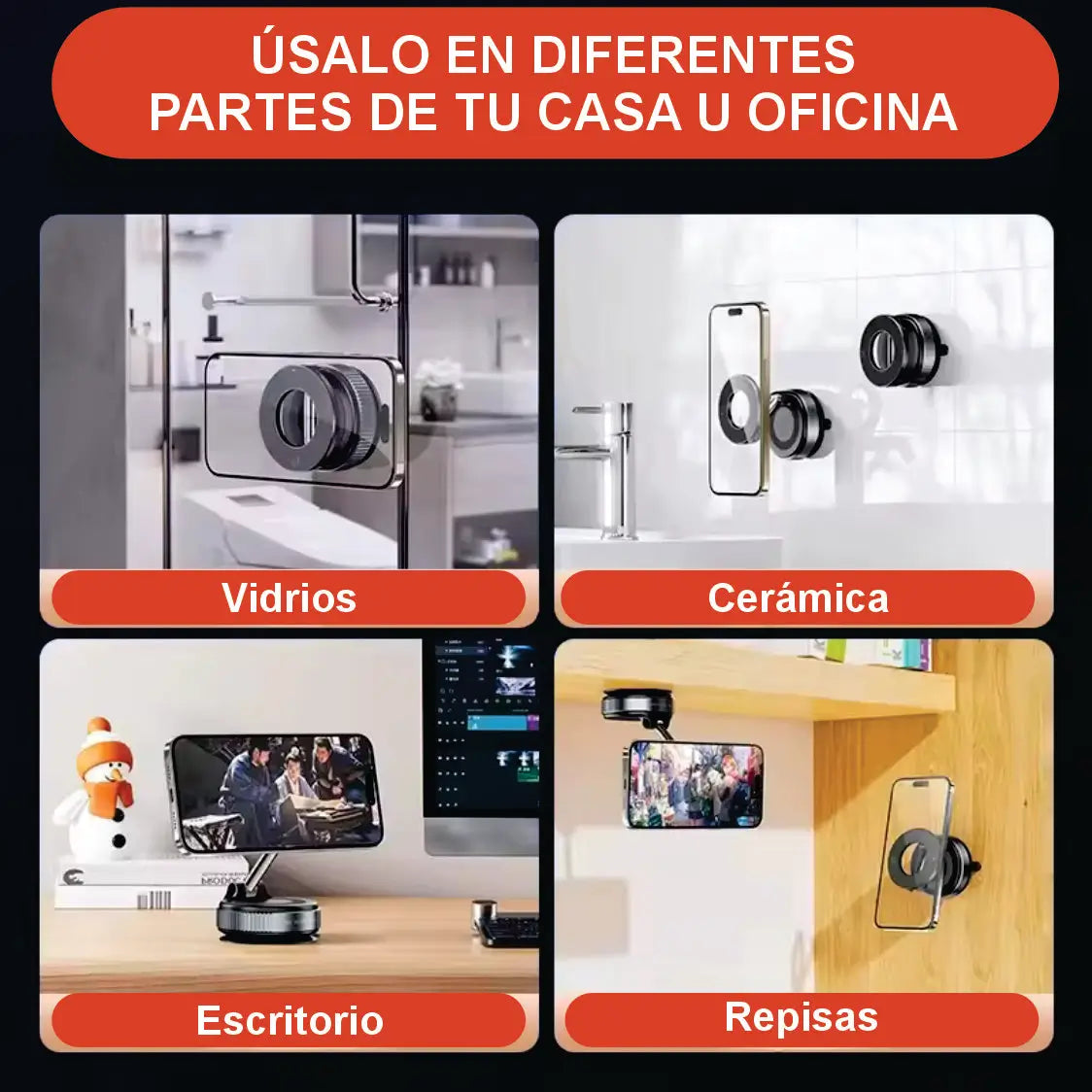 HOLDER 360° Soporte magnético para teléfonos inteligentes