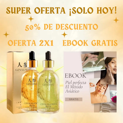 Rejuvenece tu piel con Ginseng Serum® y dile ¡Adiós a las arrugas!