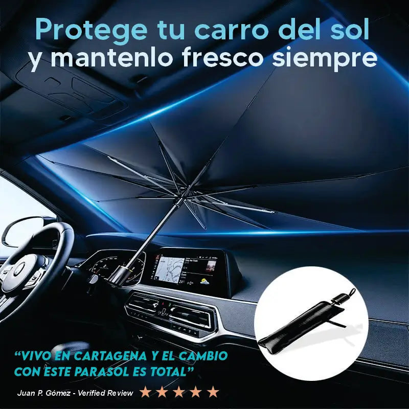 Parasol protector para Carro CoolPro® | Gratis linterna recargable LED