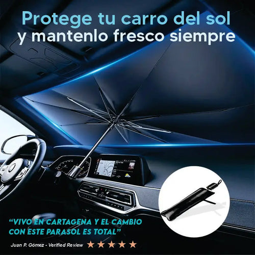 Parasol protector para Carro CoolPro® | Gratis linterna recargable LED